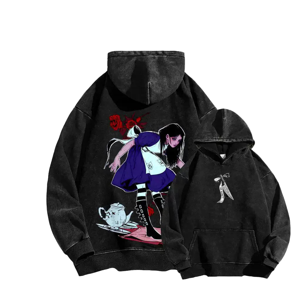 Dark Alice Back Graphic Hoodie