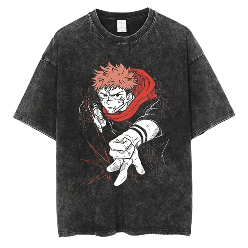 Yuji Red Scarf Tee