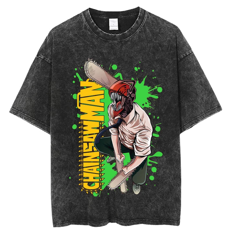 Green Splash Saw Tee