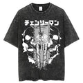 Saw Demon Skull Backdrop Tee
