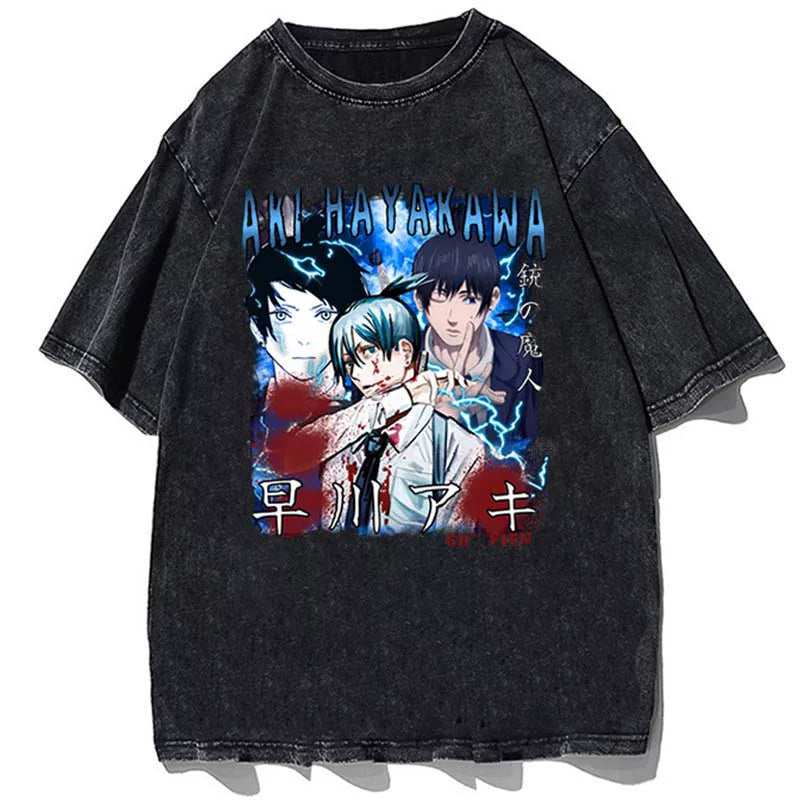 Blue Lightning Chainsaw Man Tee