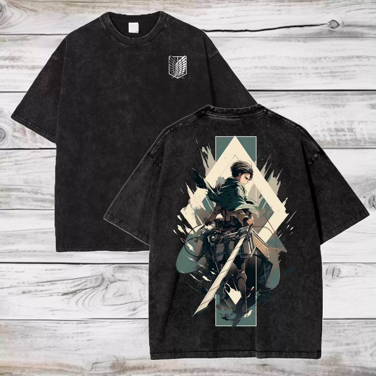 Levi Ackerman Back Graphic Tee
