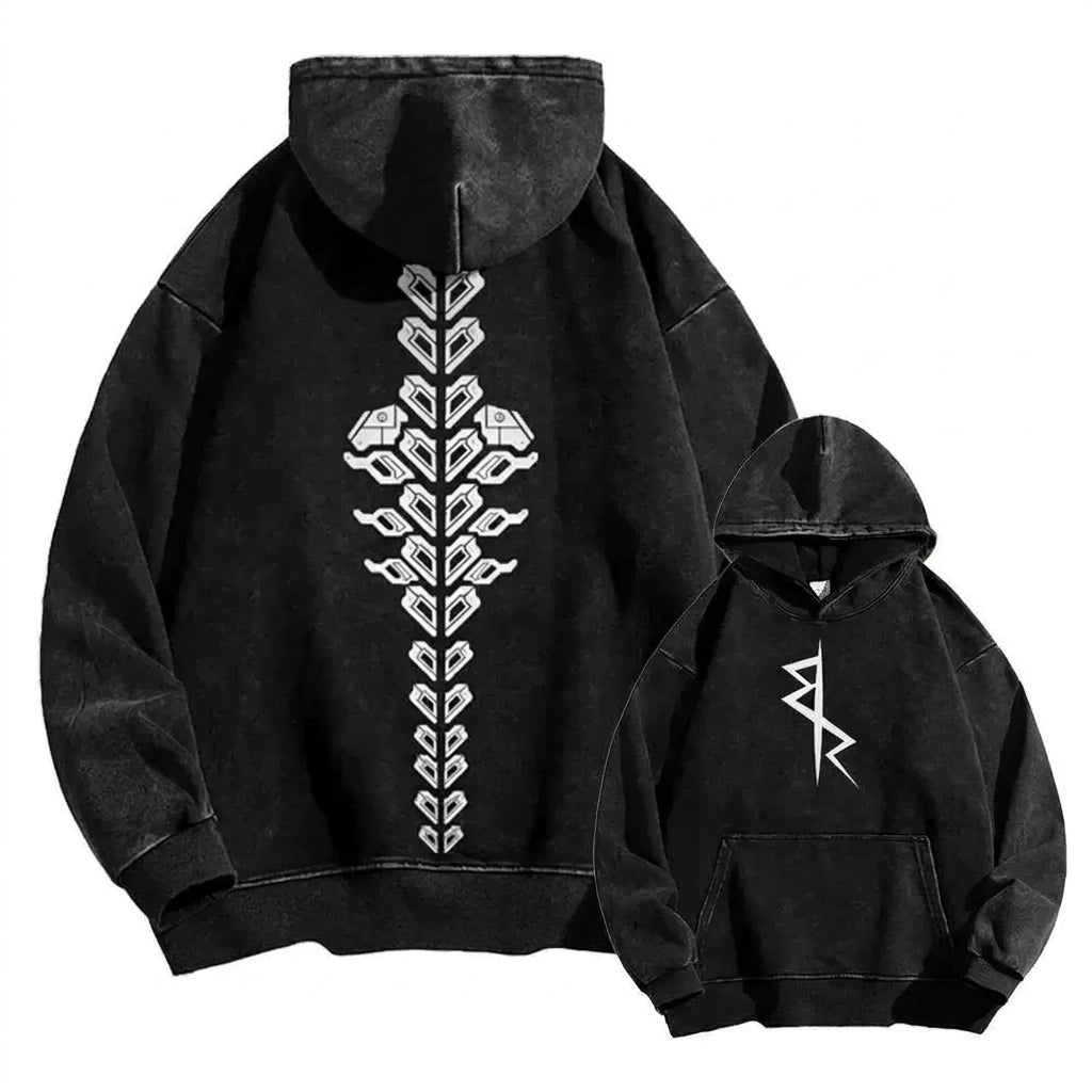 Totem Print Hoodie