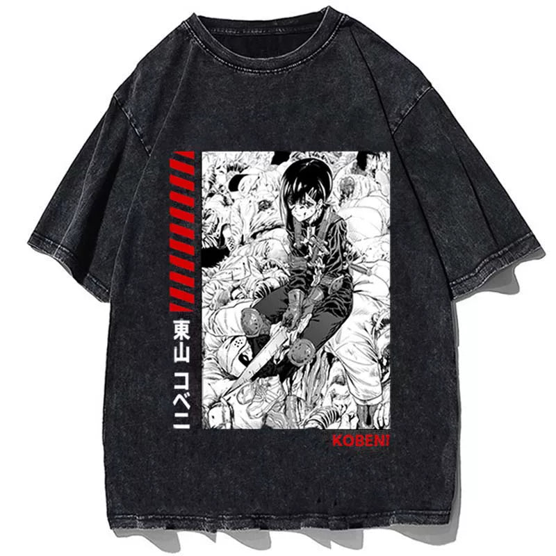 Black White Manga Panel Character Tee