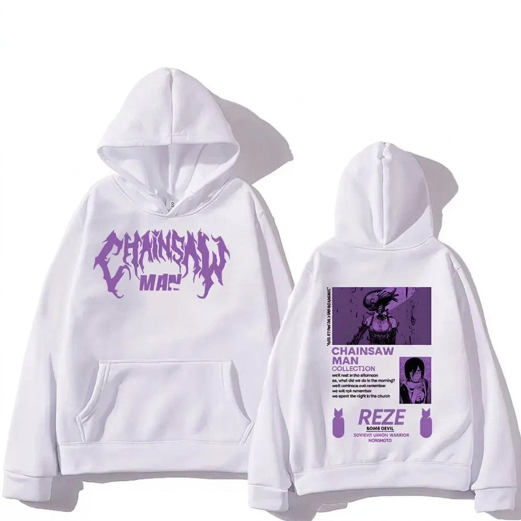 Chainsaw Man Purple Hoodie