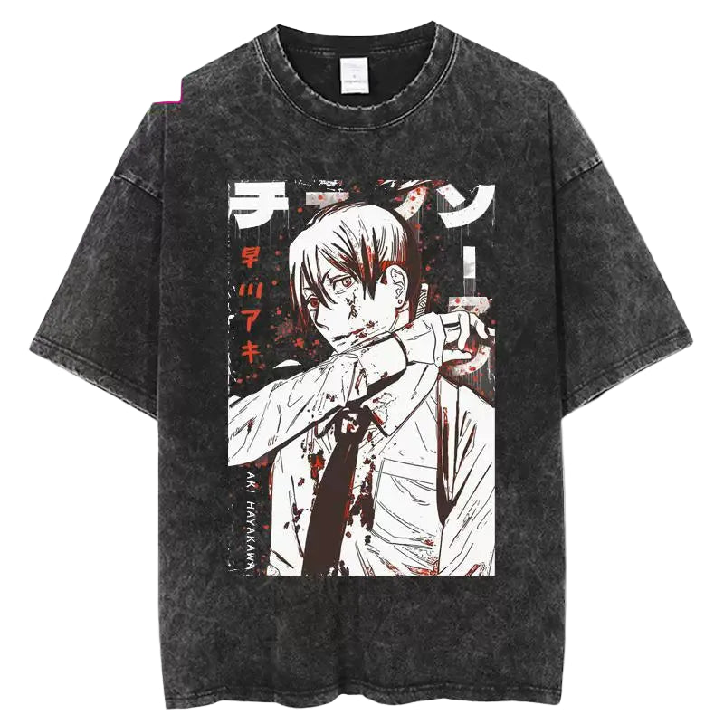 Chainsaw Man Aki Panel Tee