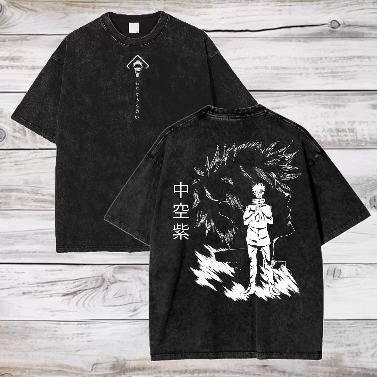 Gojo White Print Tee