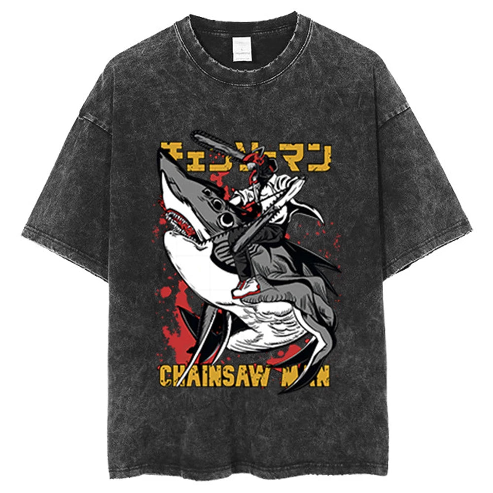 Shark Devil Beam Battle Graphic Tee