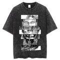 Black White Levi Split Frame Tee
