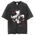Makima Black White Bloody Portrait Tee