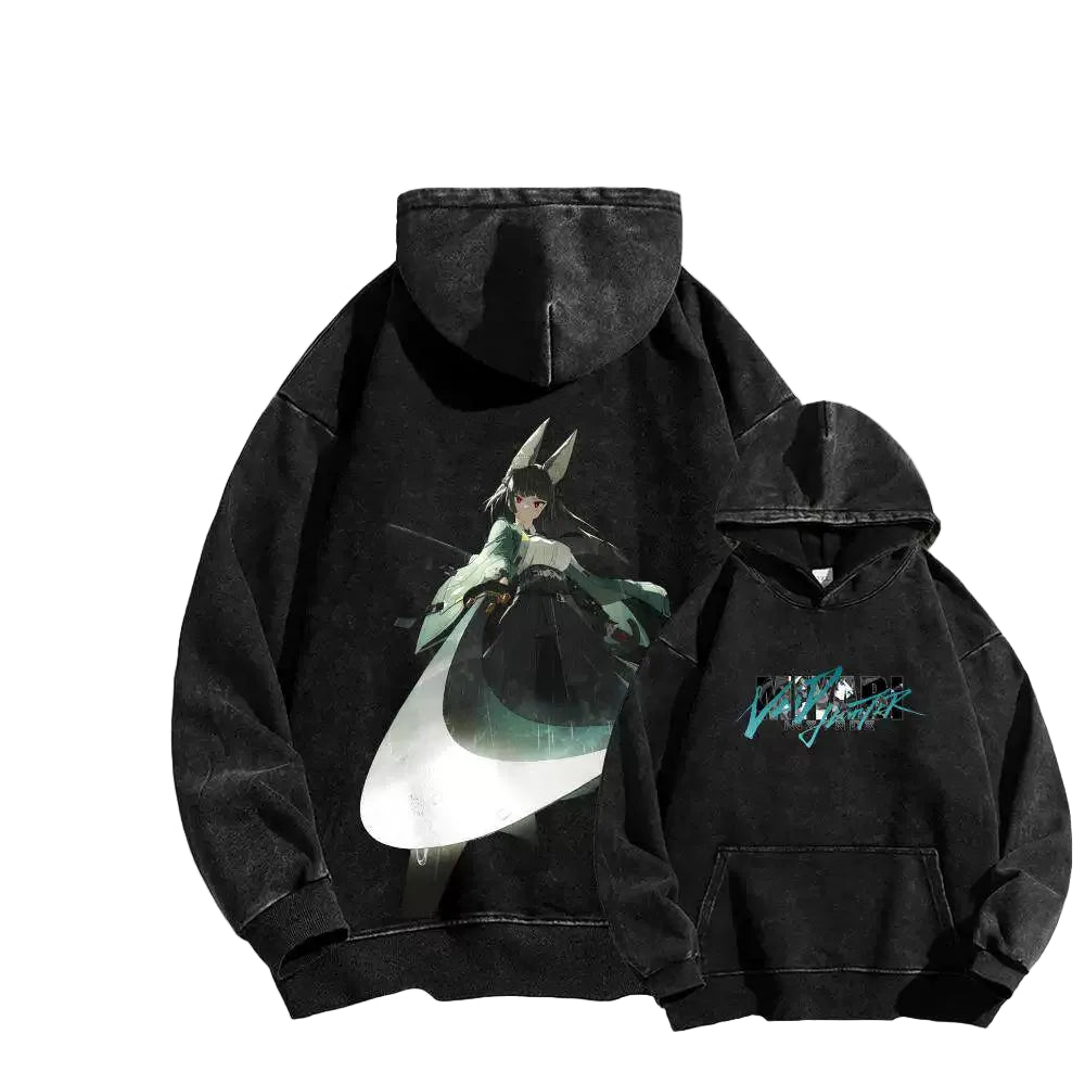 Miyabi Fox Ears Streetwear Hoodie
