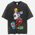 Rainbow Cartoon Mickey Collage Tee