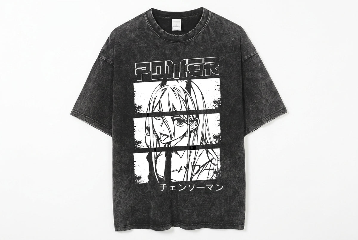 Power Grid Panel Manga Tee