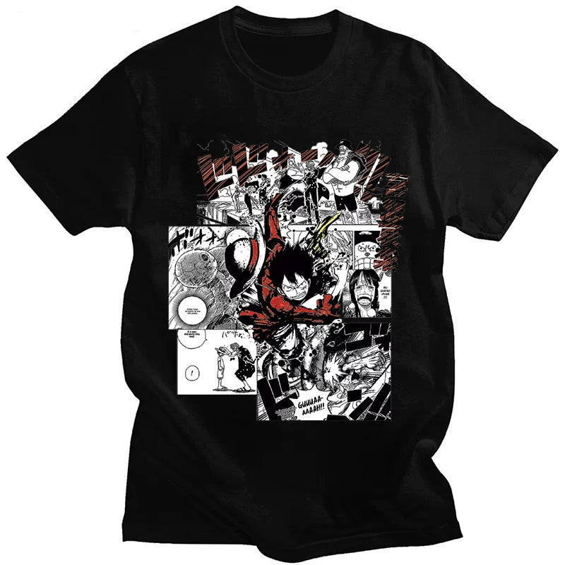 Luffy Manga Collage Tee