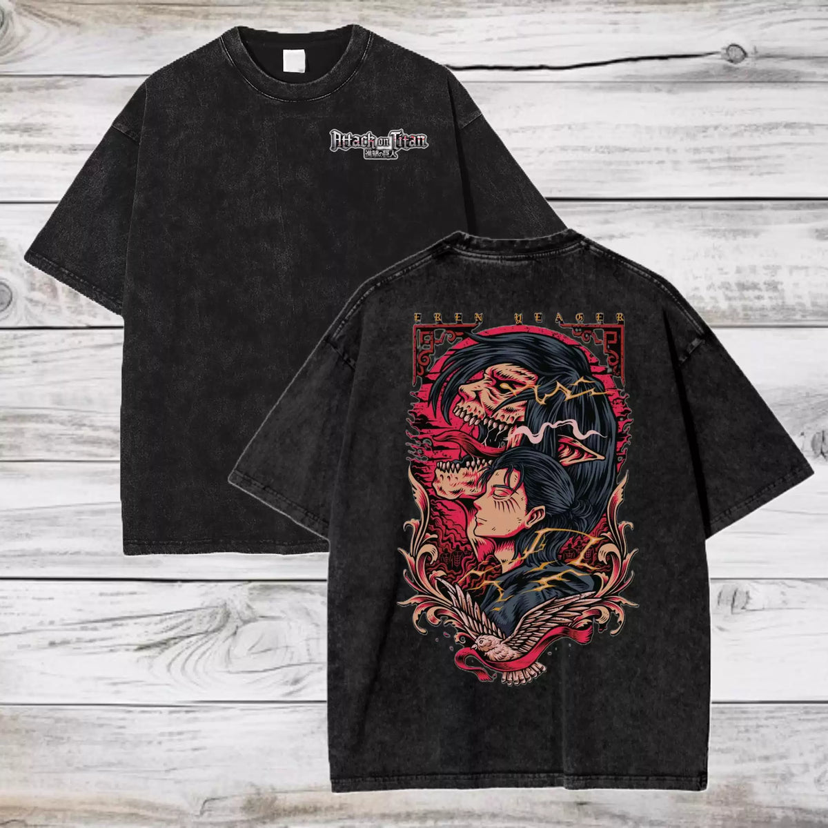 Yuji Sukuna Back Washed Tee