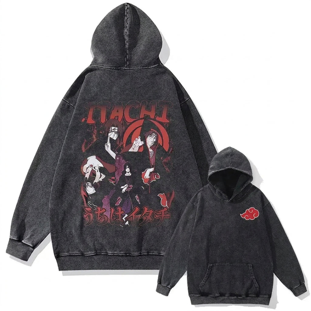 Itachi Red Print Hoodie
