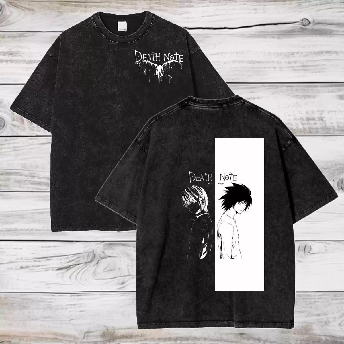 L Light Vertical Print Tee
