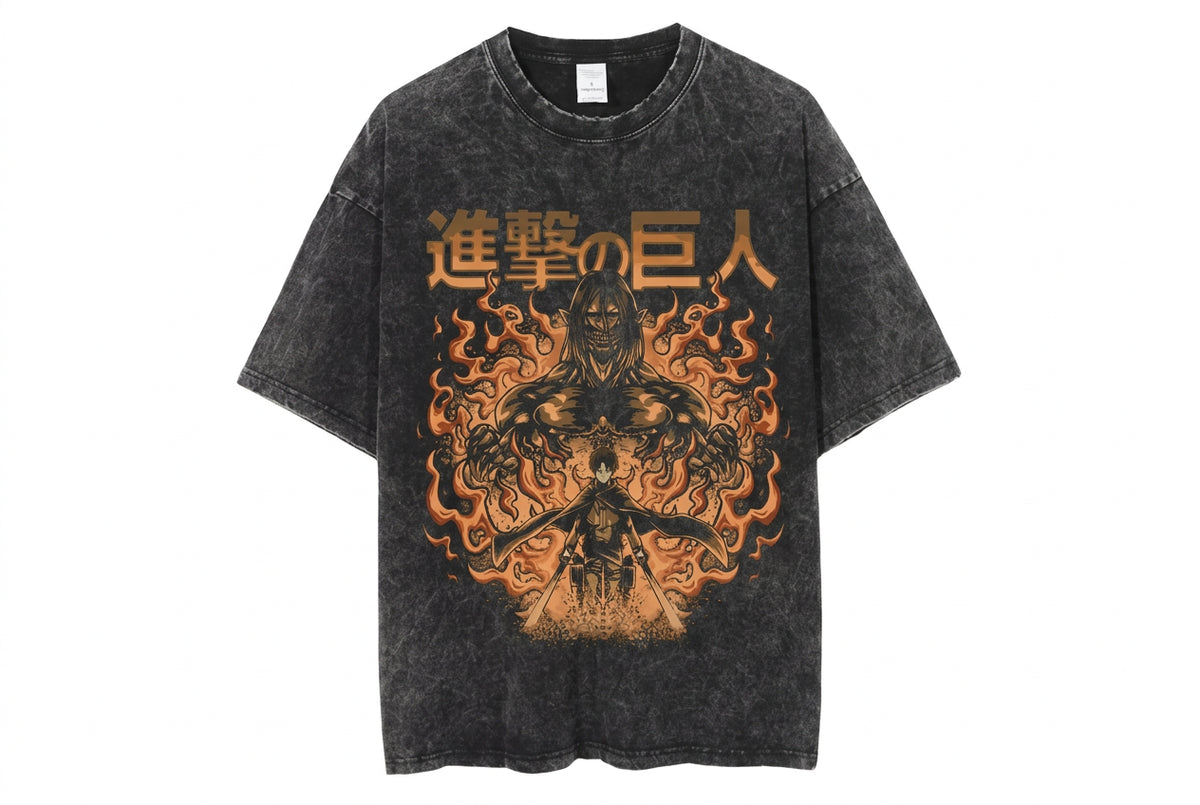 Flame Aura Eren Manga Tee