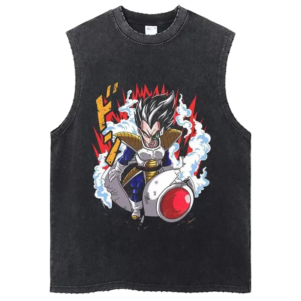 Vegeta Flame Print Tank