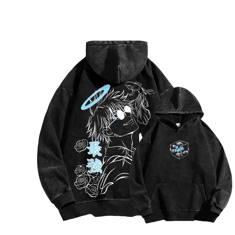 Azusa Blue Halo Back Print Hoodie