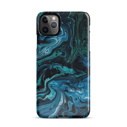 Abstract Blue Phone case for iPhone-4